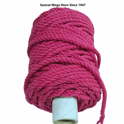 Macrame Cord – 4mm Twisted (3 Ply, Appx. 250g) Hot Pink