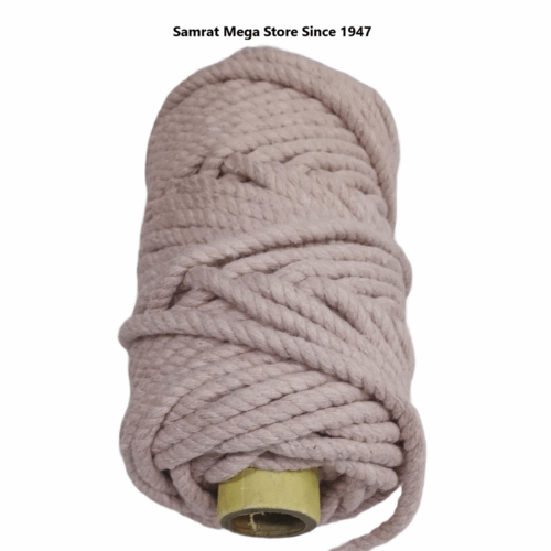 Macrame Cord – 4mm Twisted (3 Ply, Appx. 250g) Baby Pink