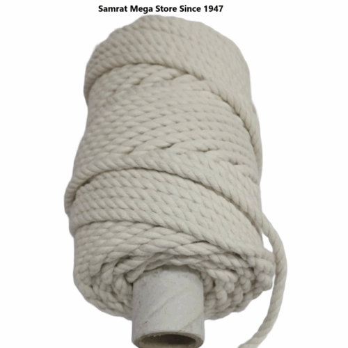 Macrame Cord – 4mm Twisted (3 Ply, Appx. 250g) Off White