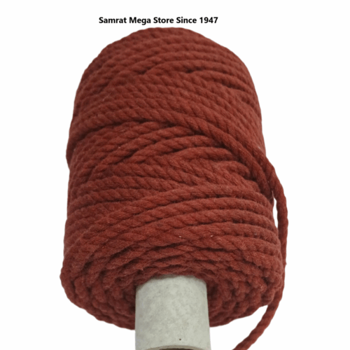 Macrame Cord – 4mm Twisted (3 Ply, Appx. 250g) Chocolate