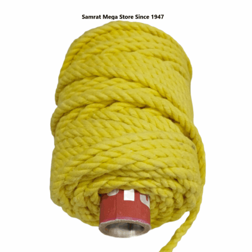 Macrame Cord – 4mm Twisted (3 Ply, Appx. 250g) Yellow