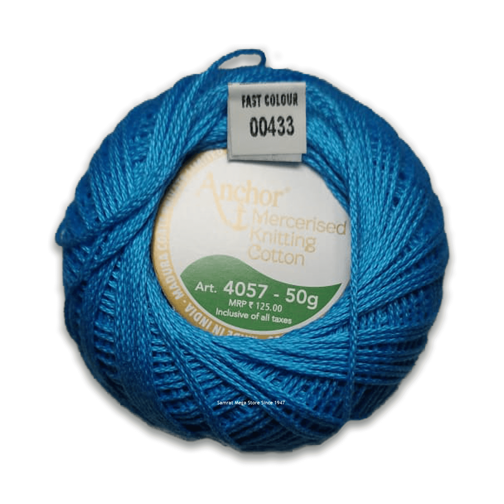 blue-433 Anchor Knitting Cotton 4 blue-433