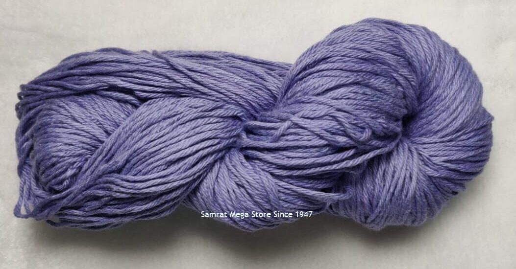 6 ply cotton yarn, shade number 110 Light Purple- 6-ply-cotton-yarn-shade-number-110-Light-Purple