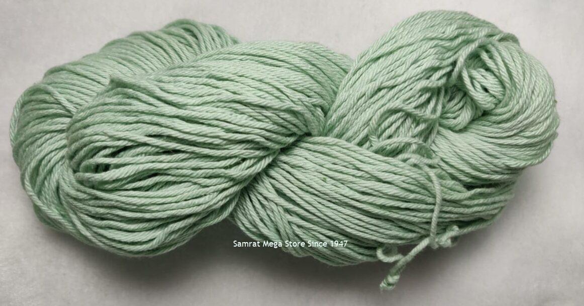 6 ply cotton yarn, shade number -202 6-ply-cotton-yarn-shade-number-202 Light Green