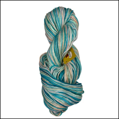 Jazzy Print - SeaGreen Peach (Shade: 002)