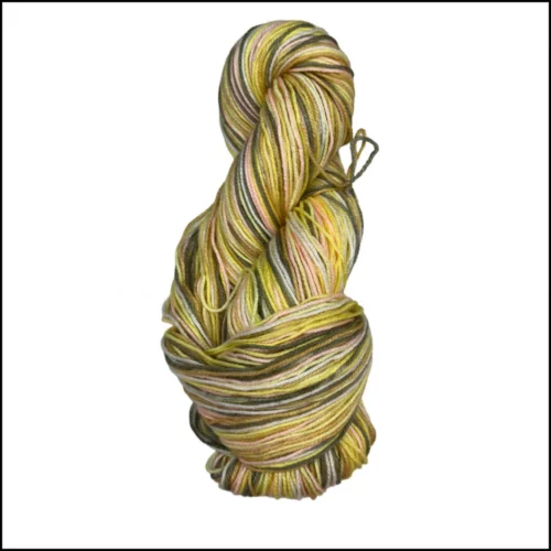 Jazzy Print Yarn- Yellow Green (Shade: 003)