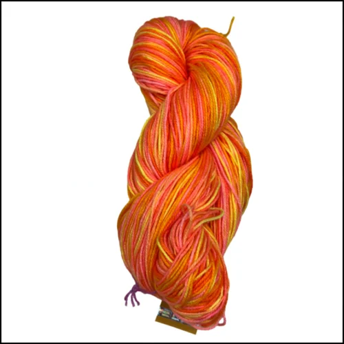 Jazzy Print Yarn- Orange Yellow (Shade: 004)