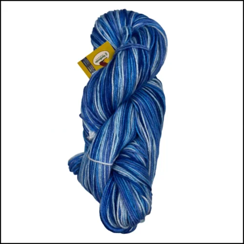 Jazzy Print Yarn- Blue white (Shade: 008)