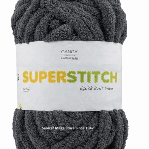 Ganga Super Stitch Yarn-Dark Grey(BLK022)