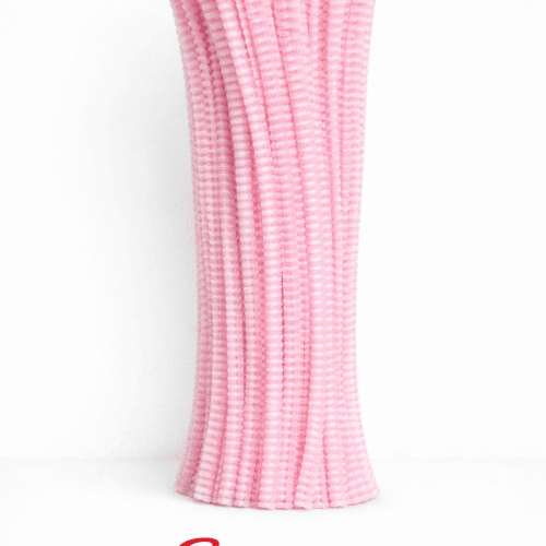 Dual Color Pipe Cleaner-Baby Pink & White