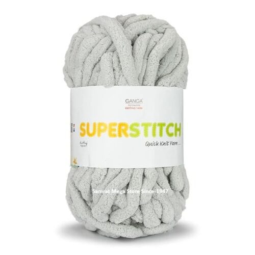 Ganga Super Stitch Yarn-Silver White(SST038)