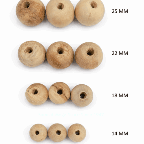Round Wooden Beads (100 Pieces / 12 Pieces)