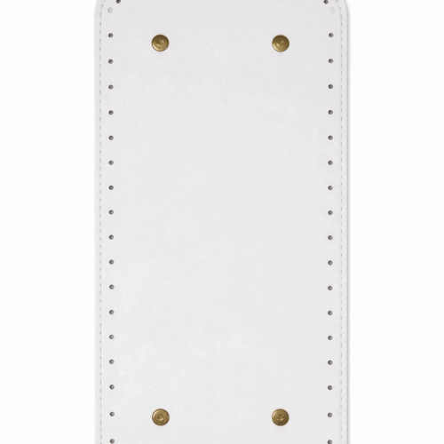 Rectangular Hand Bag Base with Rounded Corners - White