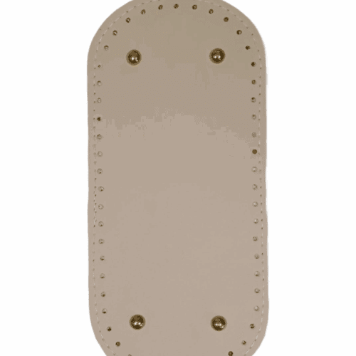 Oval-End Rectangular Hand Bag Base - Warm Cream