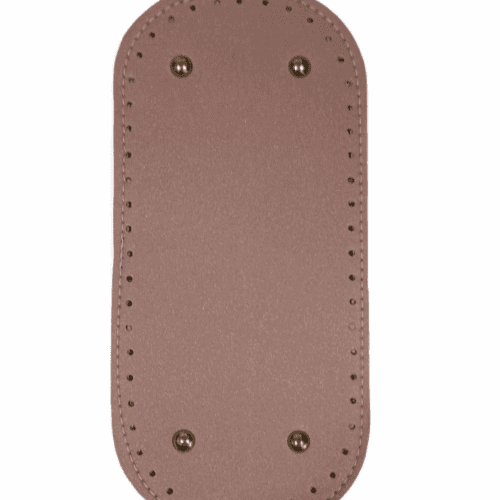 Oval-End Rectangular Hand Bag Base - Soft Blush Pink