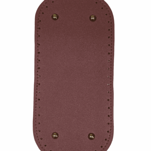 Oval-End Rectangular Hand Bag Base - Blush Pink