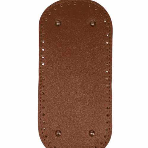 Oval-End Rectangular Hand Bag Base - Brown