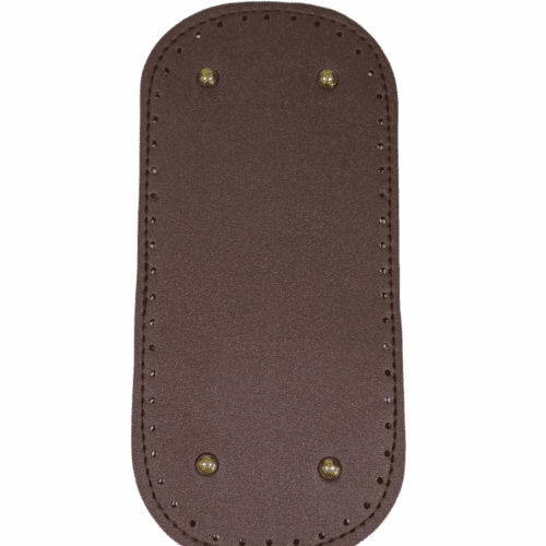Oval-End Rectangular Hand Bag Base - Chocolate Brown