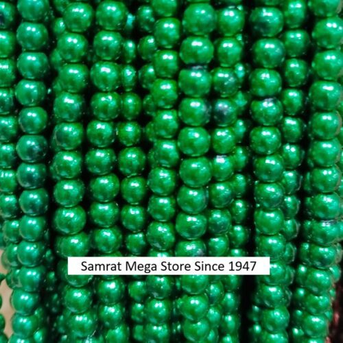 Green Moti Beads (Synthetic Pearl)
