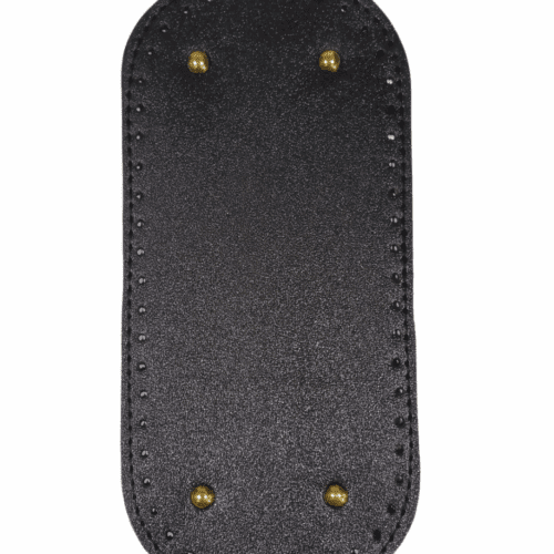 Oval-End Rectangular Hand Bag Base - Black
