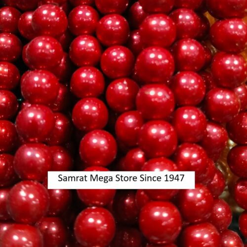 Maroon Moti Beads (Synthetic Pearl)