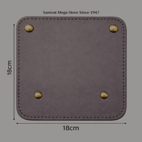 Square Hand Bag Base with Rounded Corners - Warm Taupe Grey