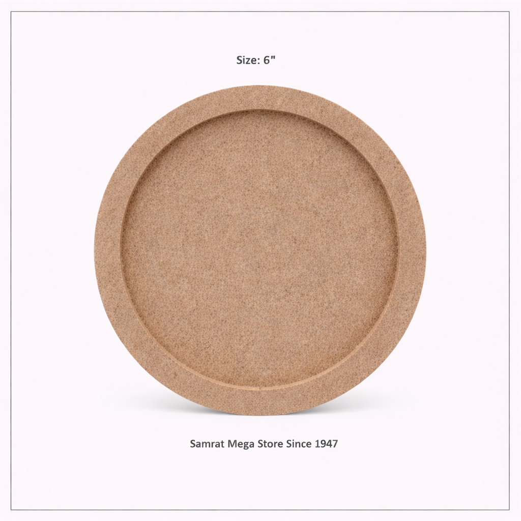 Round MDF Coaster-6" (6mm Thick)