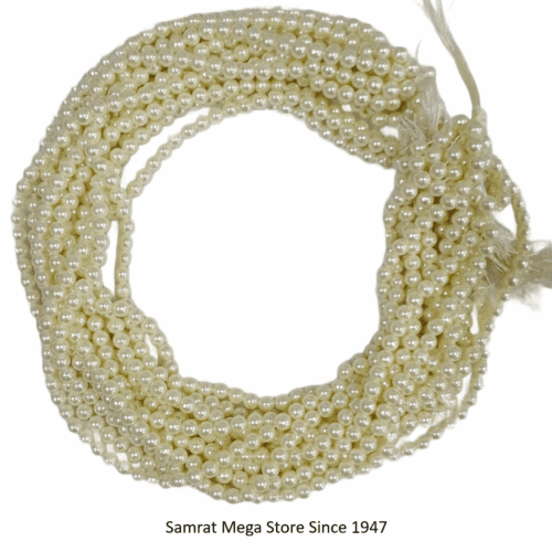 Off-White Moti Beads (Synthetic Pearl)