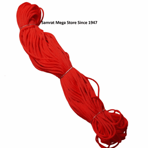 Macrame Cord (Braided) Red – 20 Meter | 5 mm