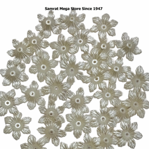 Acrylic Flower - Pearl White ~ (50g, 92 pcs)