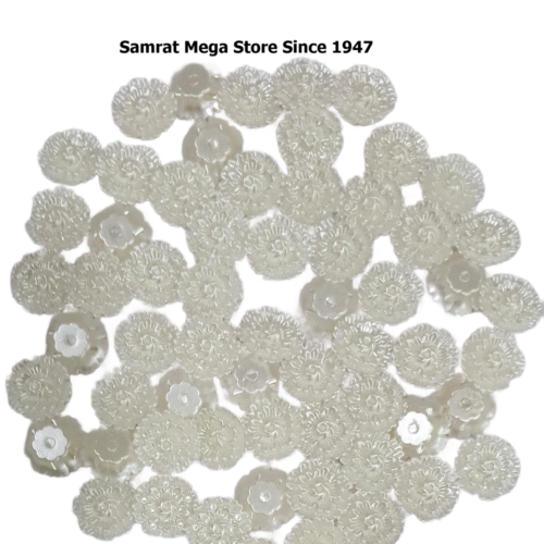 Acrylic Flower - Pearl White ~ (50g, 144 pcs)