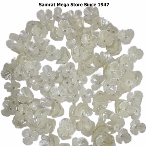 Acrylic Flower - Pearl White ~ (50g, 425 pcs)