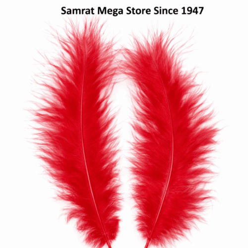 Feathers 5–6" | 10 Pcs - Red