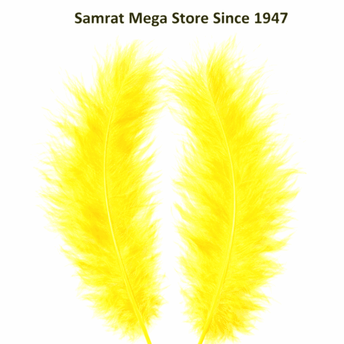 Feathers 5–6" | 10 Pcs - Light Yellow