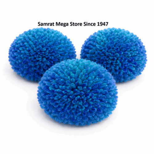 Woolen Pompoms Peacock Green - 1"(25.4mm Approx.) 40Pcs
