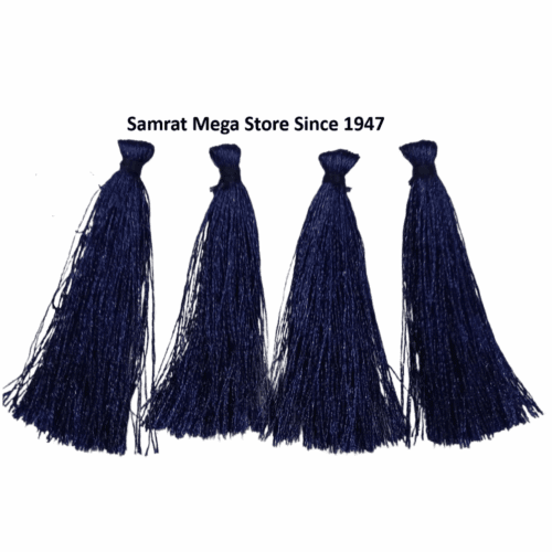 Tassel Latkan-Pack of 12 (Approx. 2.5") Navy Blue