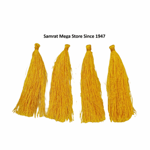 Tassel Latkan-Pack of 12 (Approx. 2.5") Yellow