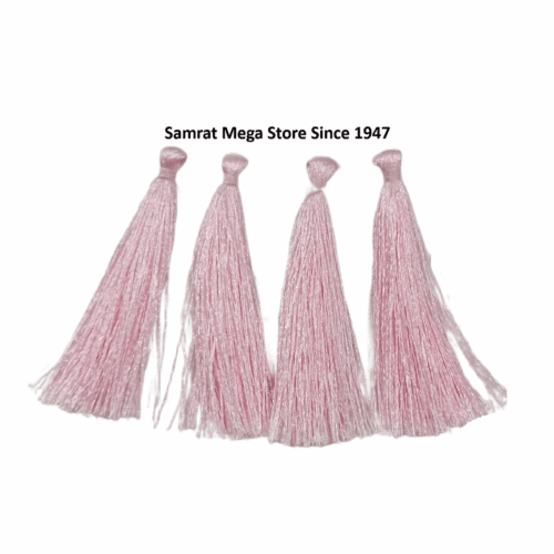 Tassel Latkan-Pack of 12 (Approx. 2.5") Baby Pink