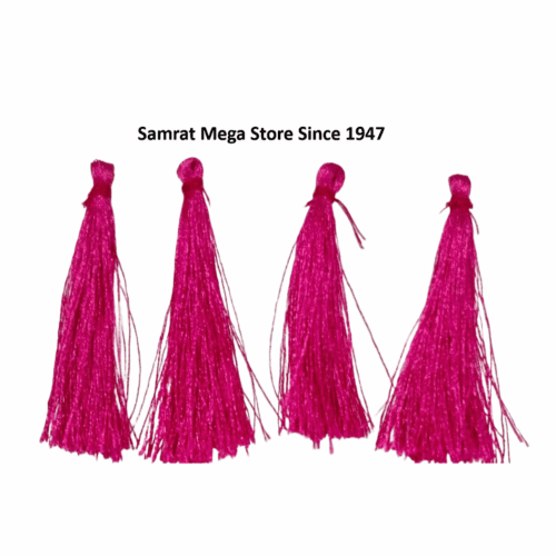 Tassel Latkan-Pack of 12 (Approx. 2.5") Pink