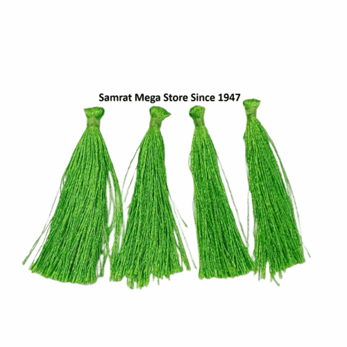 Tassel Latkan-Pack of 12 (Approx. 2.5") Parrot Green