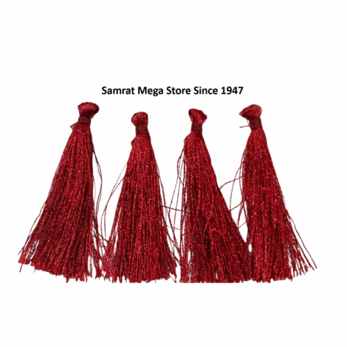 Tassel Latkan-Pack of 12 (Approx. 2.5") Maroon