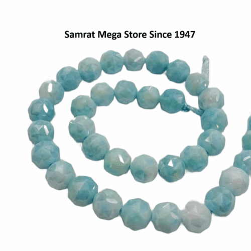 Crystal Glass Beads – Sky Blue (8 mm, ~ 50 pcs)