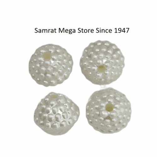 Dotted Football Beads – Approx. 50 g
