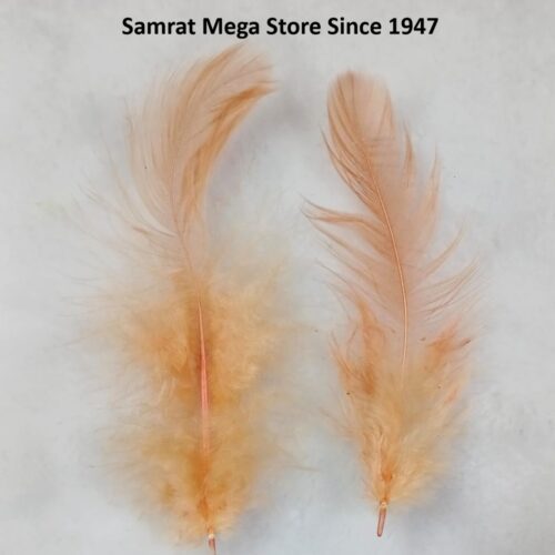 Feathers 2–5" | 72 to 80 Pcs - Peach Orange