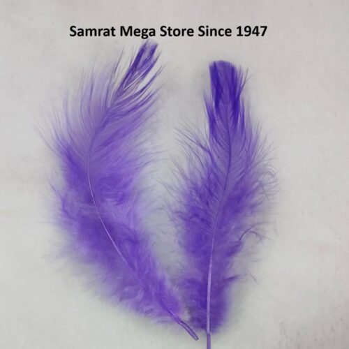 Feathers 2–5" | 72 to 80 Pcs - Blue