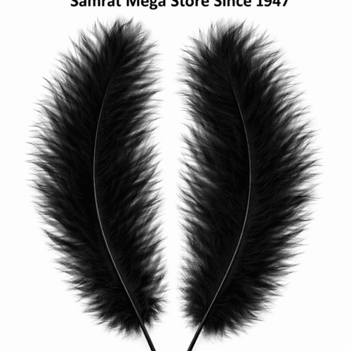 Feathers 5–6" | 10 Pcs - Black