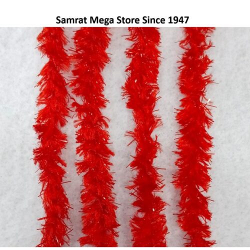 Feather Wool Yarn - Red (Approx. 1 kg, 100 g, 50 g Skein)