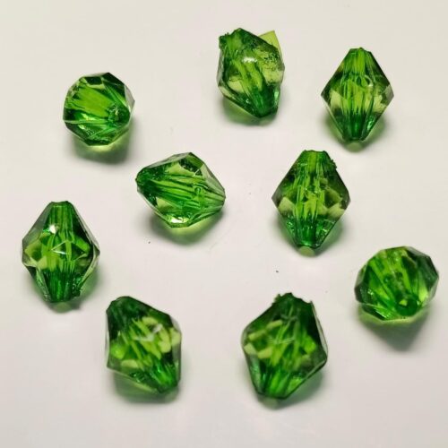 Acrylic Crystal Beads (8 mm, 100 g, ~330 pcs) – Green