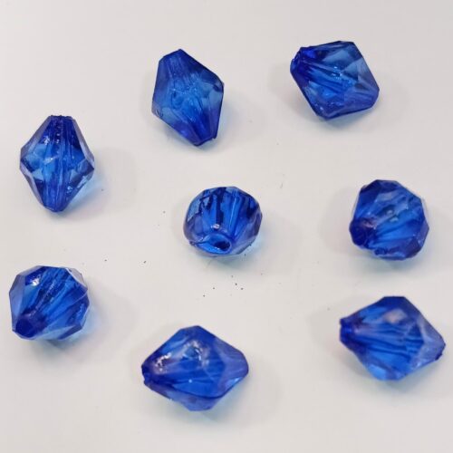 Acrylic Crystal Beads (8 mm, 100 g, ~330 pcs) – Blue