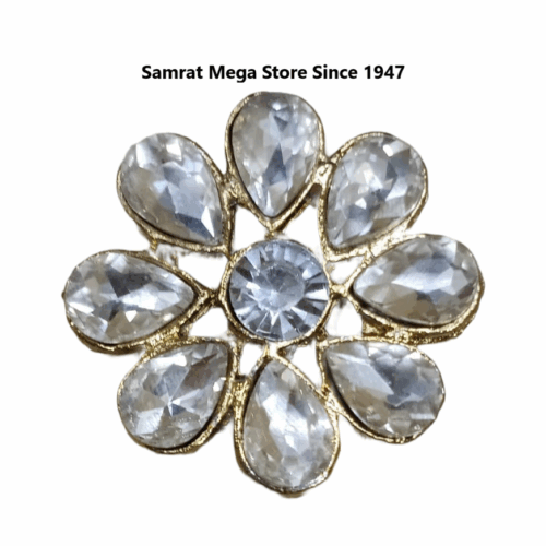Crystal Soft Daisy Flower Brooch 1.2"(30.48 mm)
